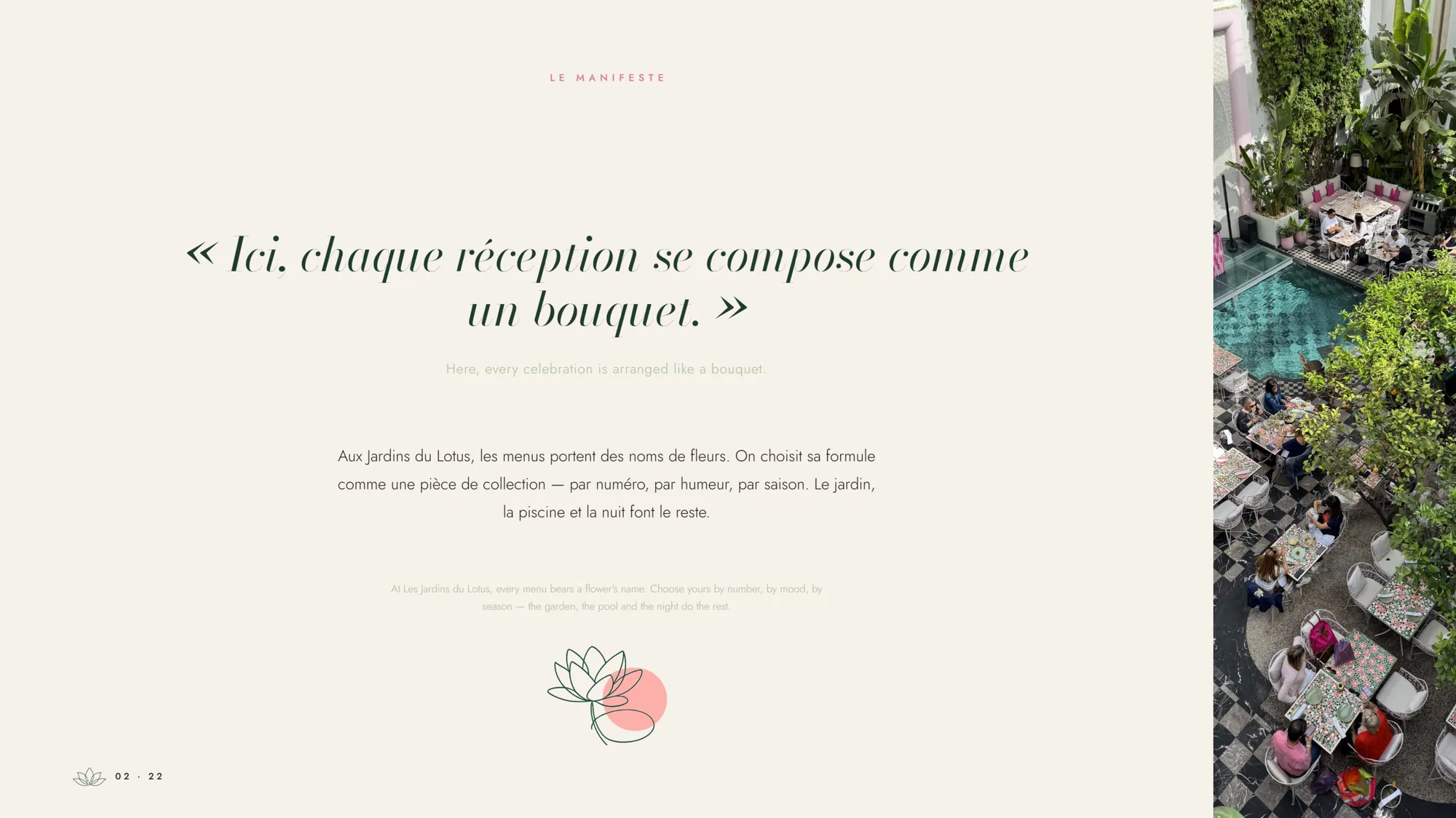 Kit banquet, ouverture