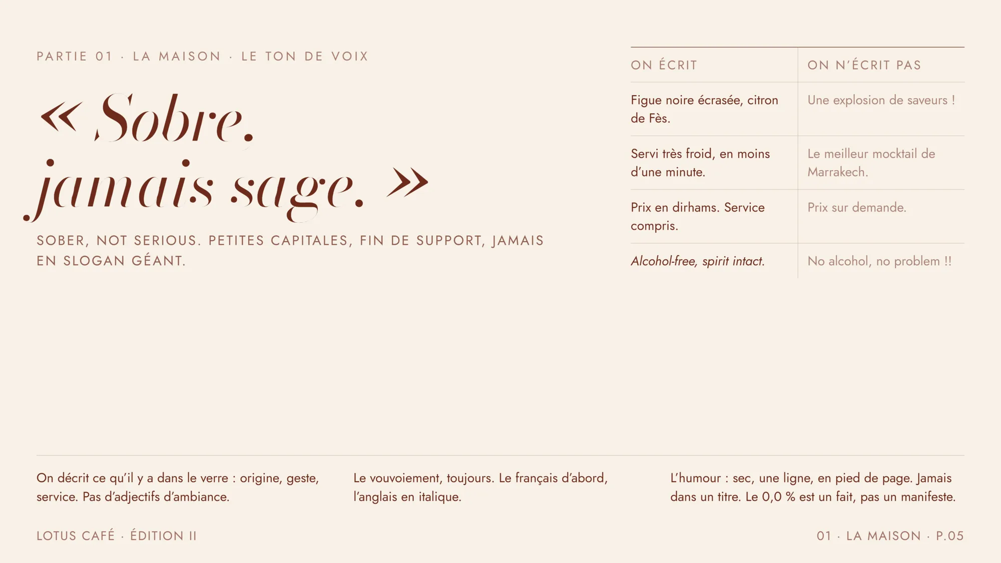 Le ton de voix